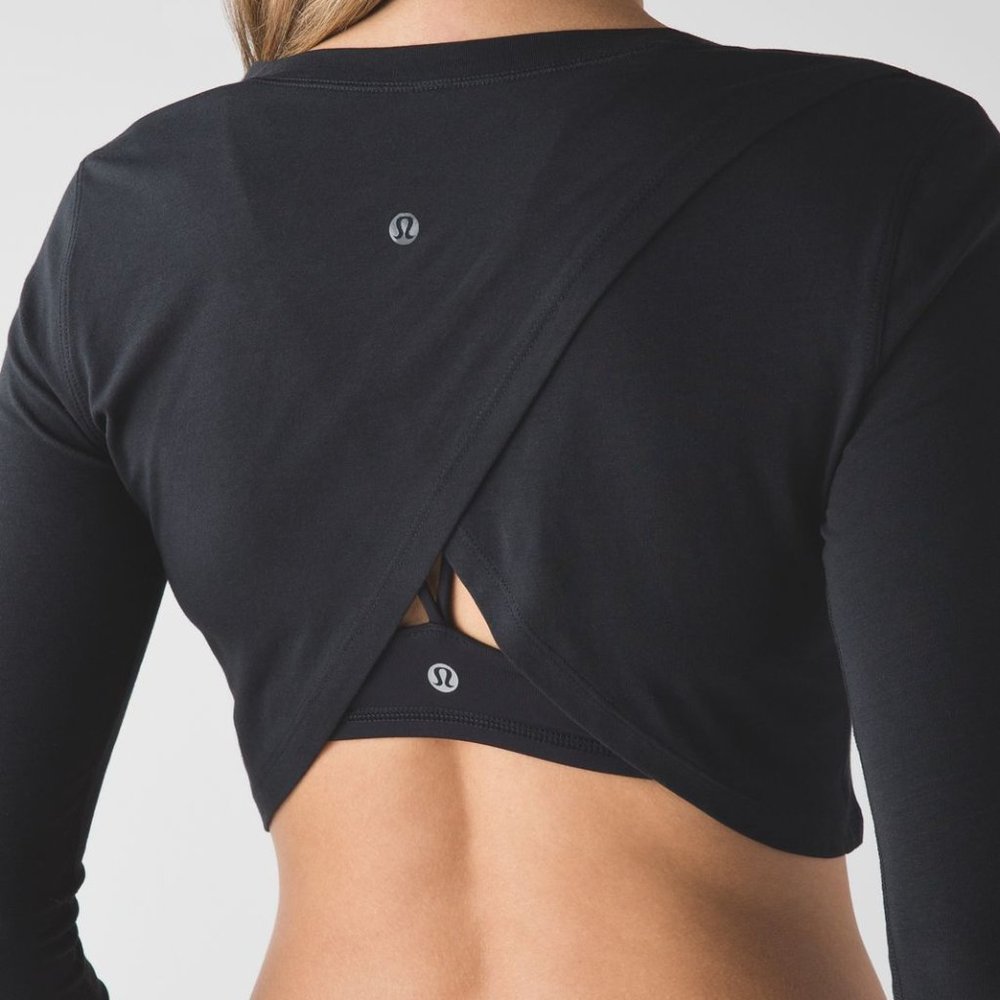 Lululemon Arise Cropped Long Sleeve - Size 8